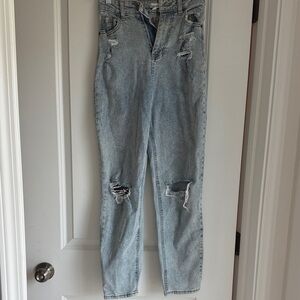 Distressed Light Blue Women's Jeans